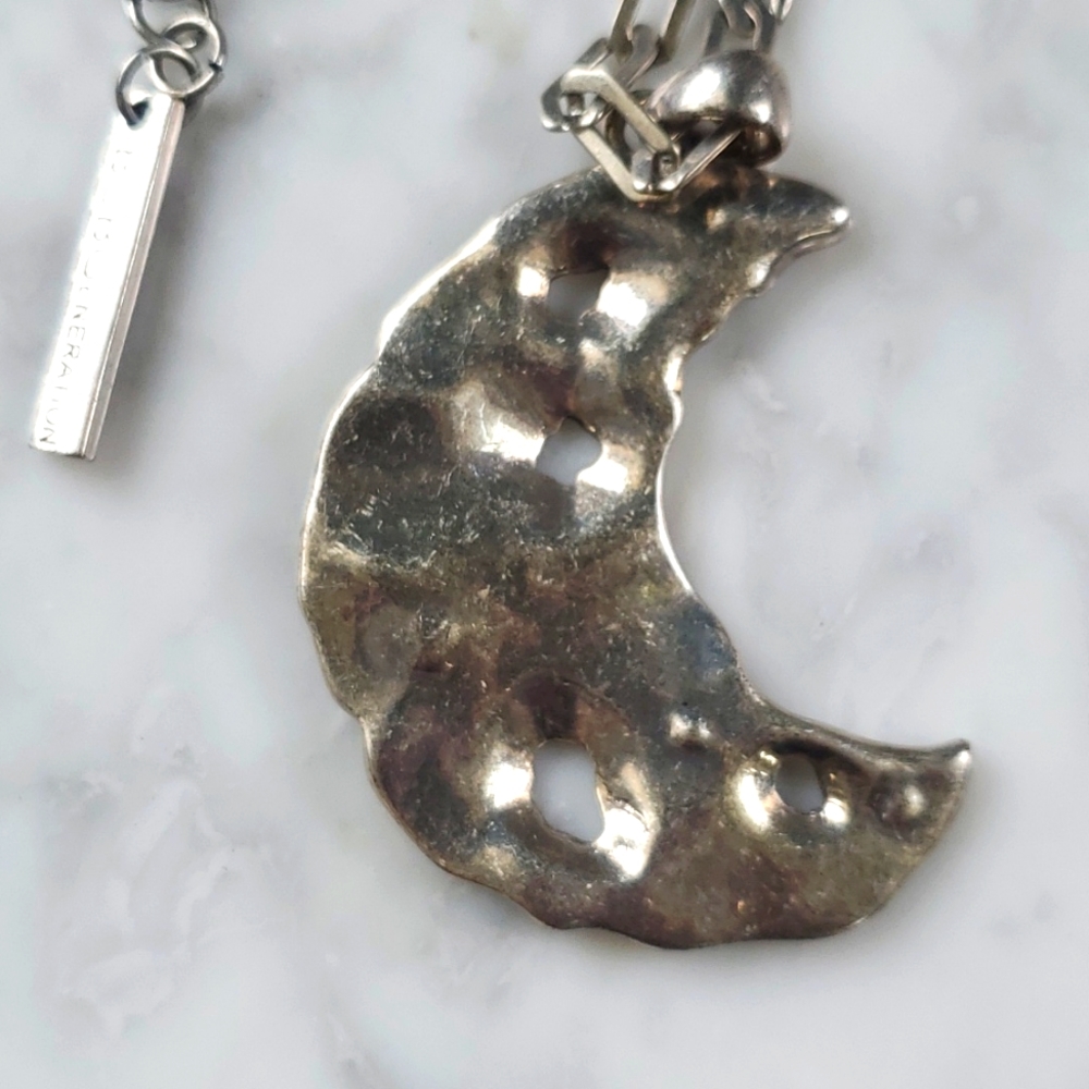 BCBGeneration Moon Blue Rhinestone Necklace - Picture 6 of 6